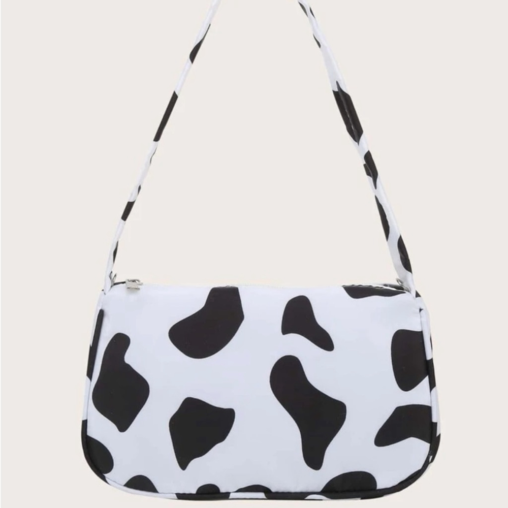 ⚠️Clearance Cow Print Shoulder Bag Black And White - Picture 6 of 7